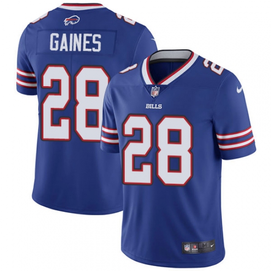 Men's Nike Buffalo Bills #28 E.J. Gaines Royal Blue Team Color Vapor Untouchable Limited Player NFL Jersey - Ujersey
