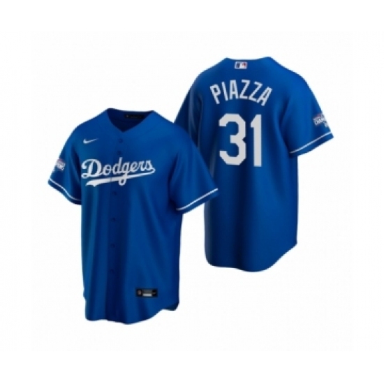 Men's Los Angeles Dodgers #31 Mike Piazza Royal 2020 World Series Champions Replica Jersey - Ujersey