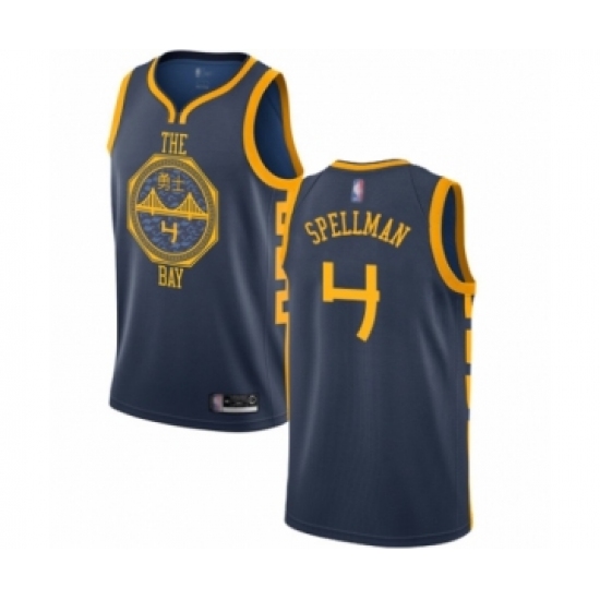 Women's Golden State Warriors #4 Omari Spellman Swingman Navy Blue Basketball Jersey - City Edition - Ujersey