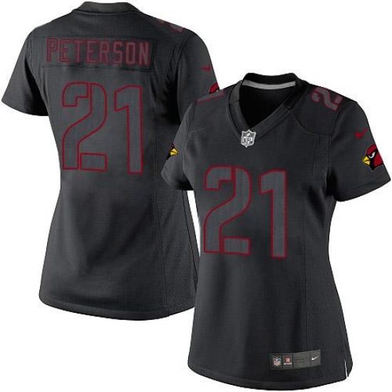 Women's Nike Arizona Cardinals #21 Patrick Peterson Limited Black Impact NFL Jersey - Ujersey