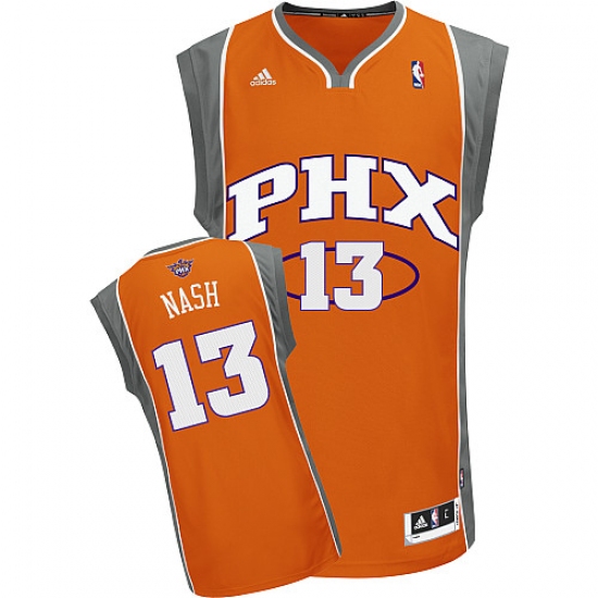 Men's Adidas Phoenix Suns #13 Steve Nash Swingman Orange NBA Jersey - Ujersey