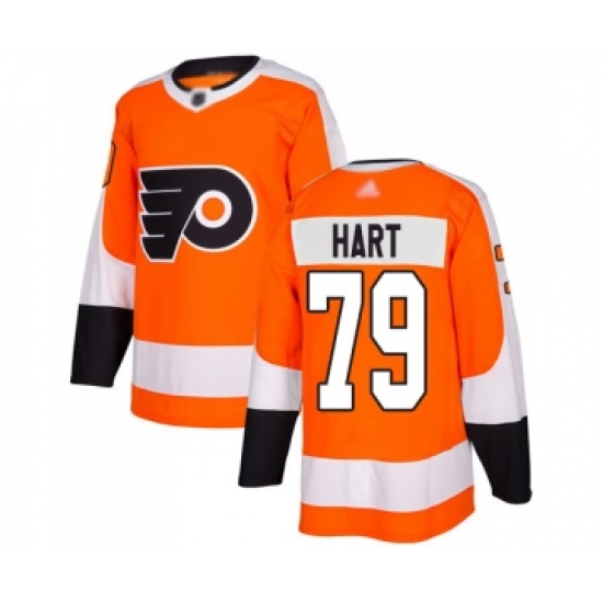 Men's Philadelphia Flyers #79 Carter Hart Authentic Orange Home Hockey Jersey - Ujersey