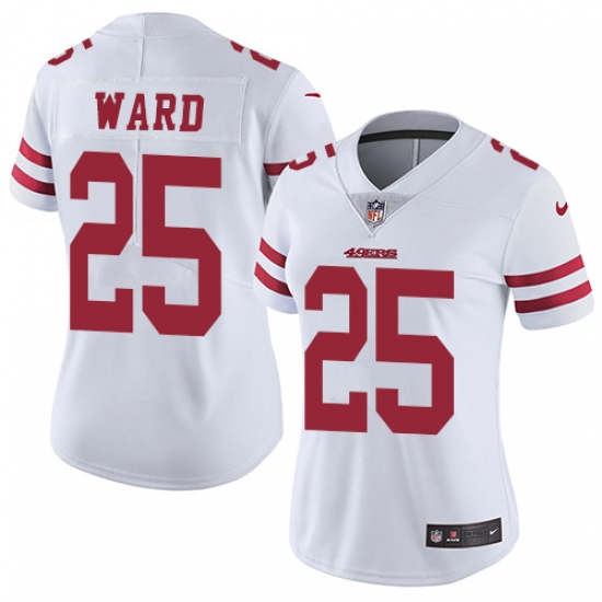Women's Nike San Francisco 49ers #25 Jimmie Ward Elite White NFL Jersey - Ujersey