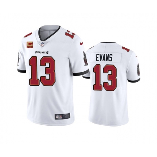 Men's Tampa Bay Buccaneers 2022 #13 Mike Evans White With 4-star C Patch Vapor Untouchable Limited Stitched NFL Jersey - Ujersey