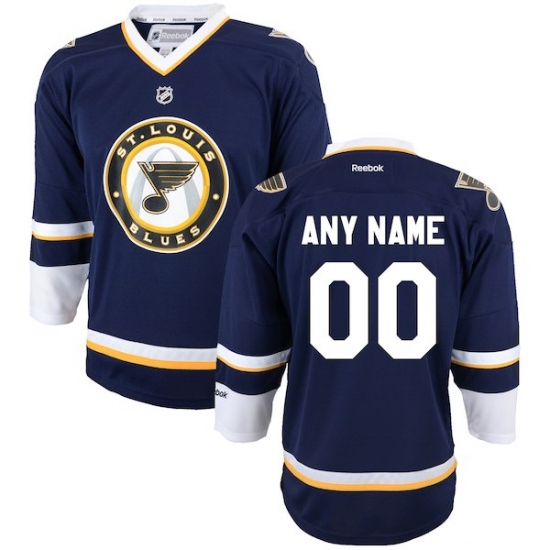 Reebok St. Louis Blues Youth Replica Alternate Custom Jersey - Blue - Ujersey