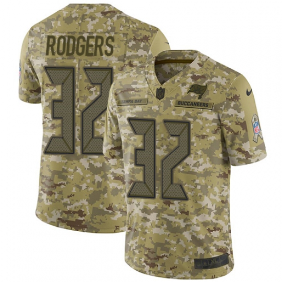 Youth Nike Tampa Bay Buccaneers #32 Jacquizz Rodgers Limited Camo 2018 Salute to Service NFL Jersey - Ujersey