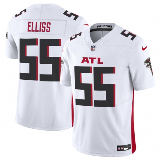 Men's Atlanta Falcons #55 Kaden Elliss White 2025 F.U.S.E. Vapor Untouchable Limited Football Stitched Jersey - Ujersey