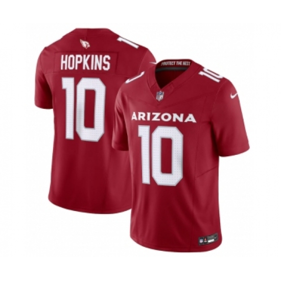 Men's Arizona Cardinals #10 DeAndre Hopkins Red Vapor Untouchable F.U.S.E. Limited Stitched Football Jersey - Ujersey