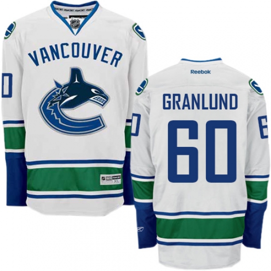 Youth Reebok Vancouver Canucks #60 Markus Granlund Authentic White Away NHL Jersey - Ujersey
