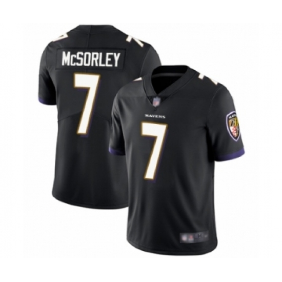 Youth Baltimore Ravens #7 Trace McSorley Black Alternate Vapor Untouchable Limited Player Football Jersey - Ujersey