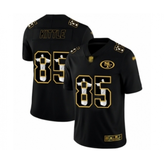 Men's San Francisco 49ers #85 George Kittle Black Jesus Faith Limited Football Jersey - Ujersey