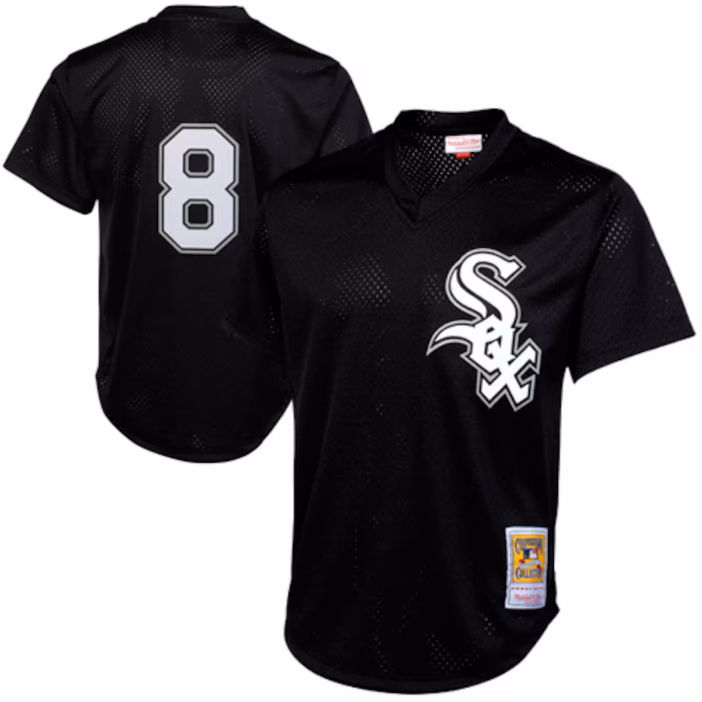 Men's Chicago White Sox Bo Jackson Mitchell & Ness Black Authentic Batting Practice Jersey - Ujersey