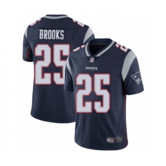 Youth New England Patriots #25 Terrence Brooks Navy Blue Team Color Vapor Untouchable Limited Player Football Jersey - Ujersey