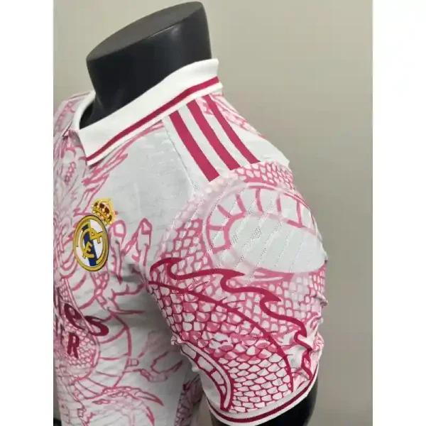 Real Madrid Soccer Jersey Pink Dragon Special Edition Shirt 2025/26 - Ujersey NHL