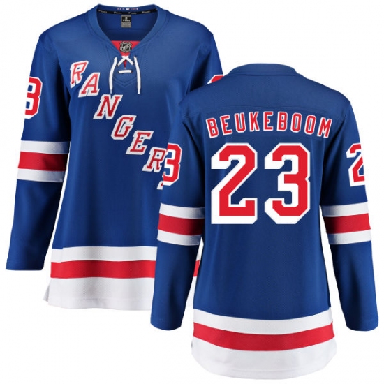 Women's New York Rangers #23 Jeff Beukeboom Fanatics Branded Royal Blue Home Breakaway NHL Jersey - Ujersey