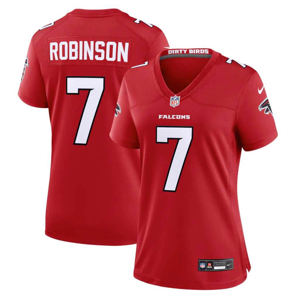 Women's Atlanta Falcons Bijan Robinson Nike Red Game Jersey - U-jersey