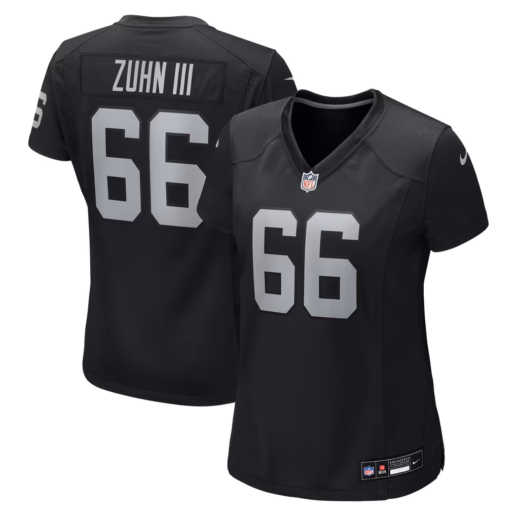 Women's Las Vegas Raiders Trey Zuhn III Nike Black Team Game Jersey