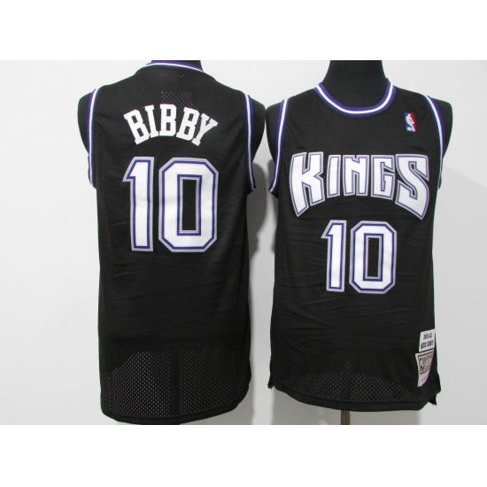 Men's Sacramento Kings #10 Mike Bibby Black Revolution Basketball Jerseys - Ujersey