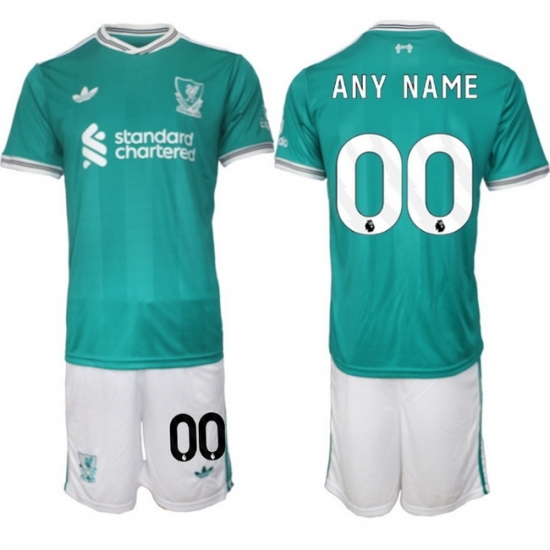 Men Liverpool 2026 Soccer Jerseys Teal CUSTOM - Ujersey
