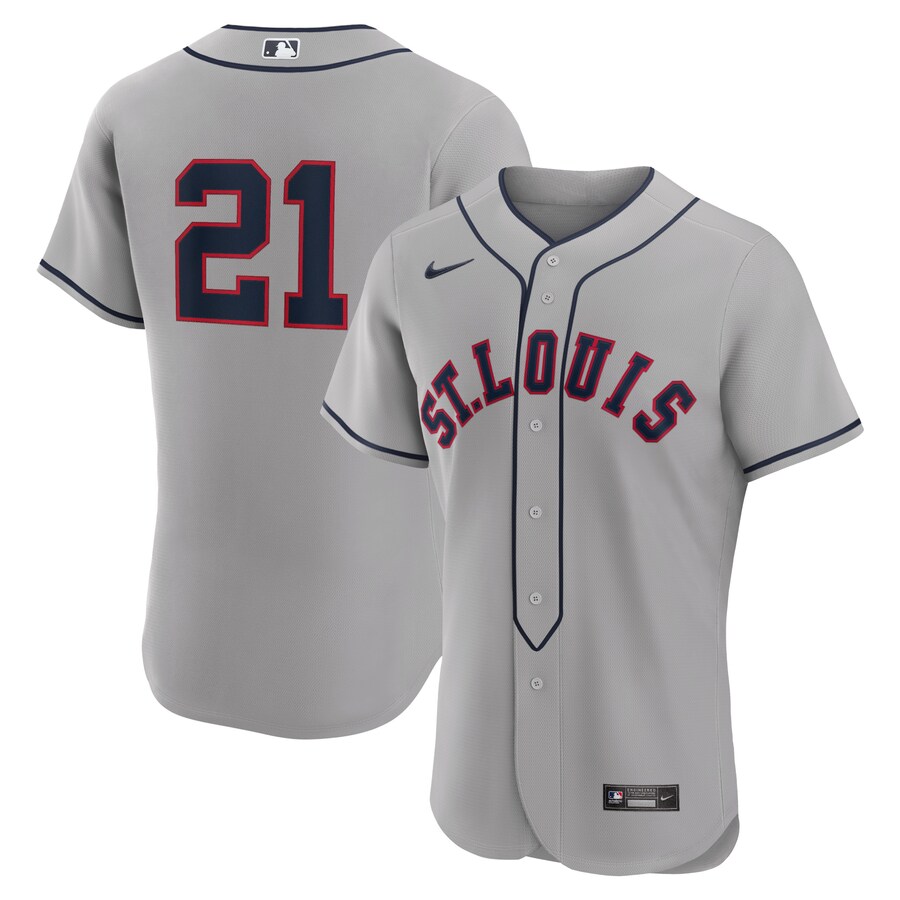 Men's St. Louis Cardinals Lars Nootbaar Nike Gray 2024 Rickwood Classic Authentic Player Jersey - Ujersey NHL
