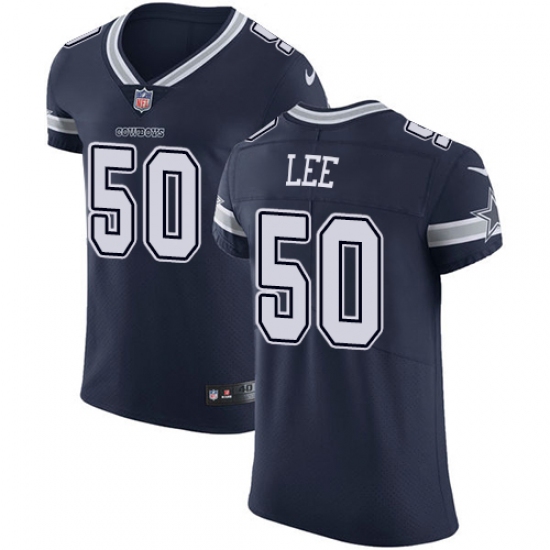 Men's Nike Dallas Cowboys #50 Sean Lee Navy Blue Team Color Vapor Untouchable Elite Player NFL Jersey - Ujersey