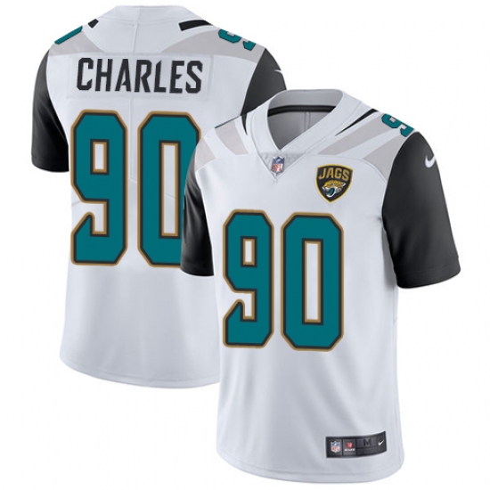 Men's Nike Jacksonville Jaguars #90 Stefan Charles White Vapor Untouchable Limited Player NFL Jersey - Ujersey