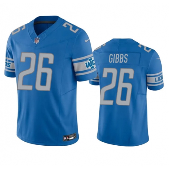 Men's Detroit Lions #26 Jahmyr Gibbs Blue 2023 F.U.S.E. Vapor Untouchable Limited Football Stitched Jersey - Ujersey