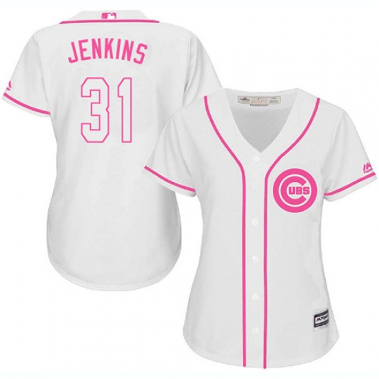 Women's Majestic Chicago Cubs #31 Fergie Jenkins Authentic White Fashion MLB Jersey - Ujersey