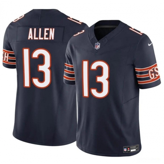 Men's Chicago Bears #13 Keenan Allen Navy 2023 F.U.S.E. Vapor Football Stitched Jersey - Ujersey