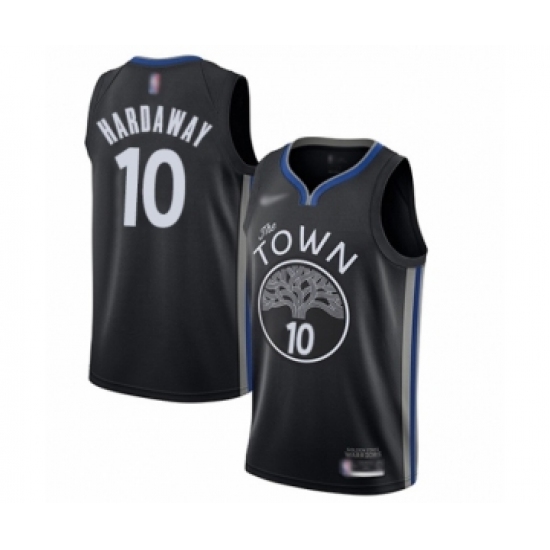 Women's Golden State Warriors #10 Tim Hardaway Swingman Black Basketball Jersey - 2019 20 City Edition - Ujersey