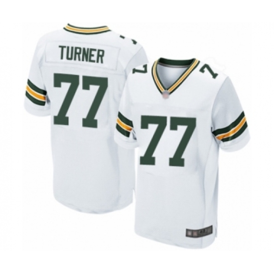 Men's Green Bay Packers #77 Billy Turner Elite White Football Jersey - Ujersey