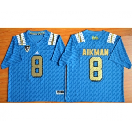 UCLA Bruins 8 Troy Aikman Blue College Jersey - Ujersey