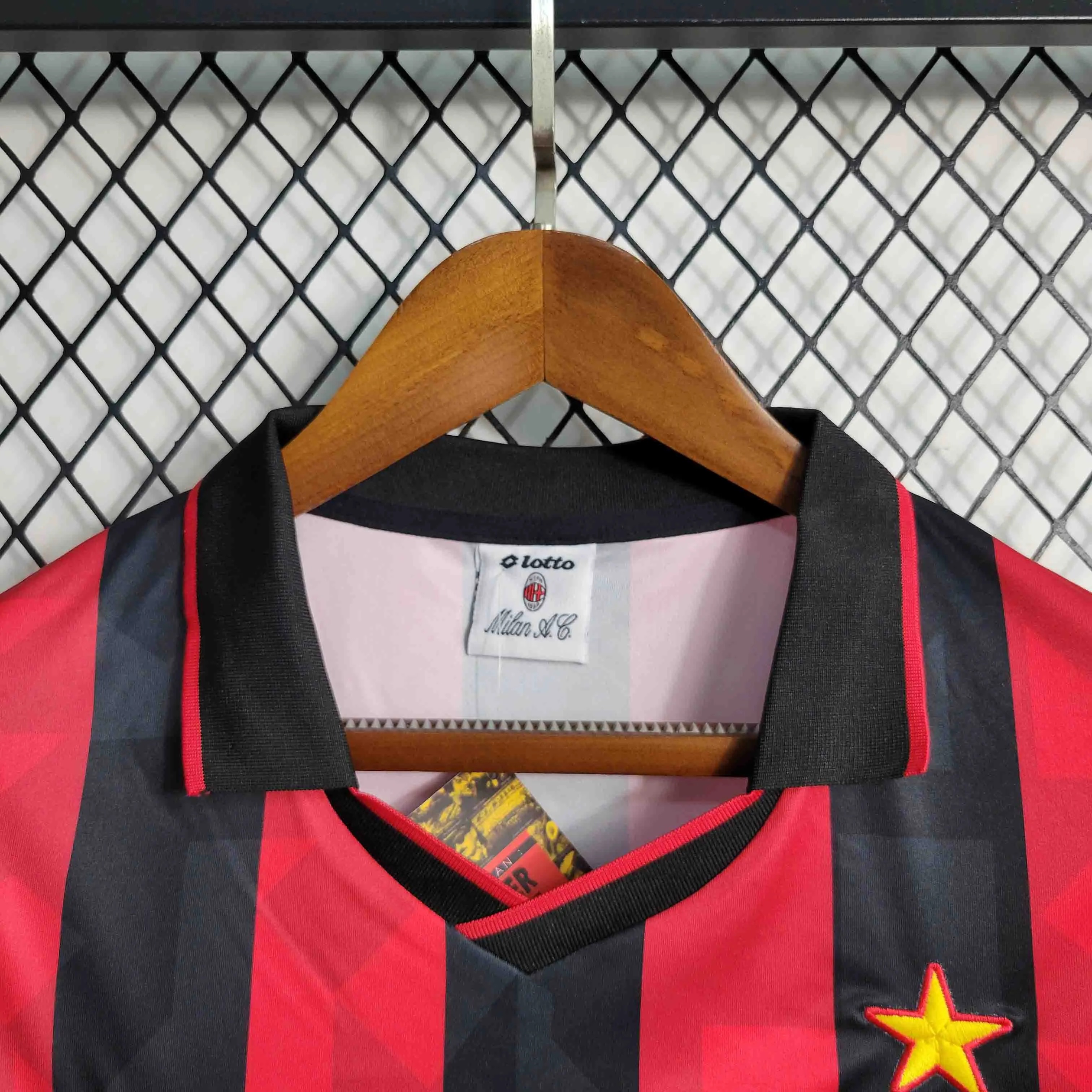 AC Milan Retro Soccer Jersey Home Custom Shirt 1993/94 - ujerseystore