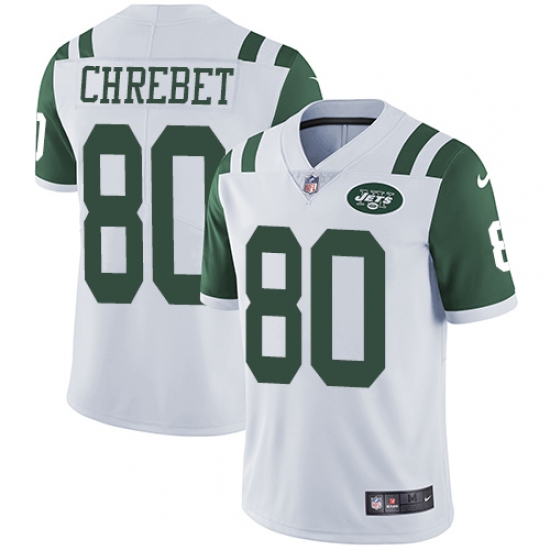 Youth Nike New York Jets #80 Wayne Chrebet White Vapor Untouchable Limited Player NFL Jersey - Ujersey