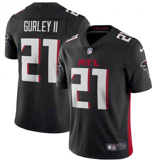 Men's Atlanta Falcons #21 Todd Gurley II Nike Black Vapor Limited Jersey - Ujersey