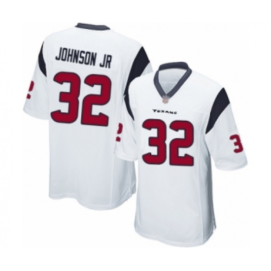 Men's Houston Texans #32 Lonnie Johnson Game White Football Jersey - Ujersey