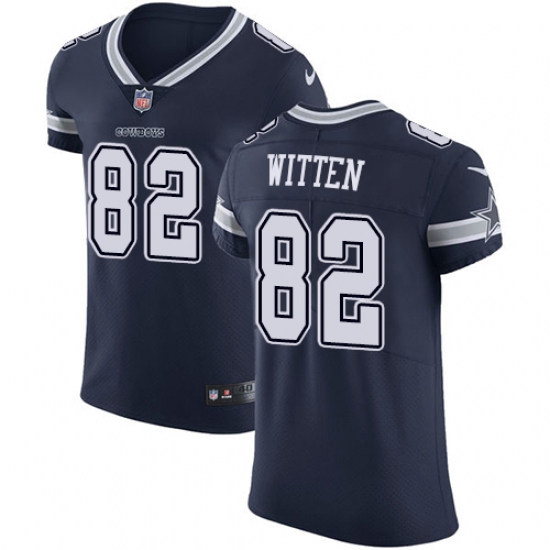 Men's Nike Dallas Cowboys #82 Jason Witten Navy Blue Team Color Vapor Untouchable Elite Player NFL Jersey - Ujersey