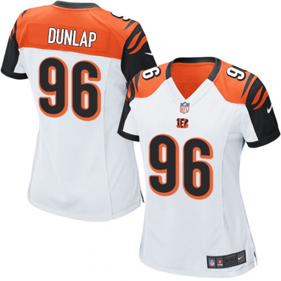 Women's Nike Cincinnati Bengals #96 Carlos Dunlap Game White NFL Jersey
