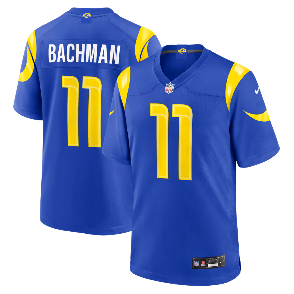 Men's Los Angeles Rams Alex Bachman Nike Royal Team Game Jersey - SUjersey01