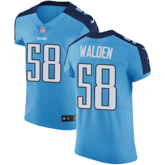 Men's Nike Tennessee Titans #58 Erik Walden Light Blue Team Color Vapor Untouchable Elite Player NFL Jersey - Ujersey