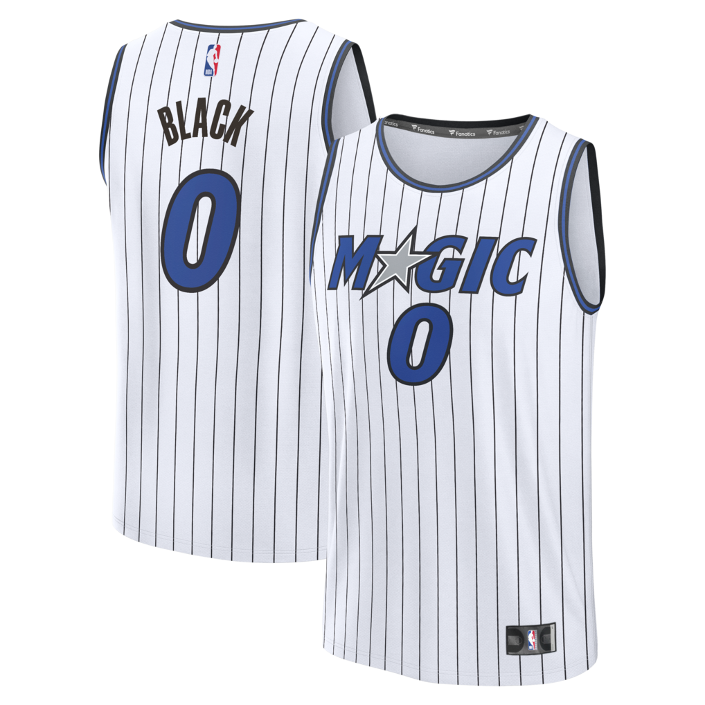 Men's Orlando Magic Anthony Black Fanatics White Fast Break Replica Jersey - Association Edition