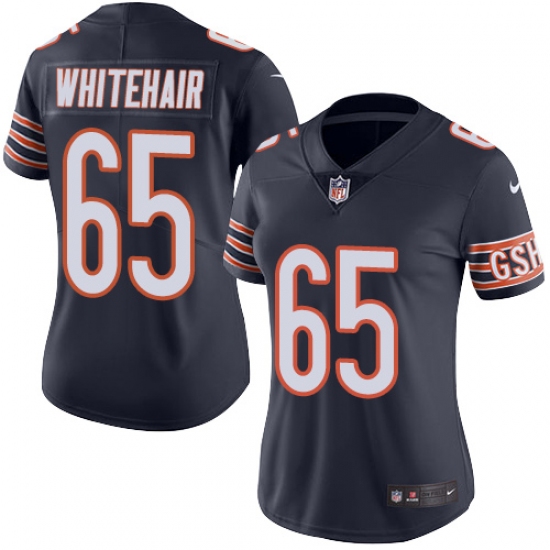 Women's Nike Chicago Bears #65 Cody Whitehair Navy Blue Team Color Vapor Untouchable Limited Player NFL Jersey - Ujersey