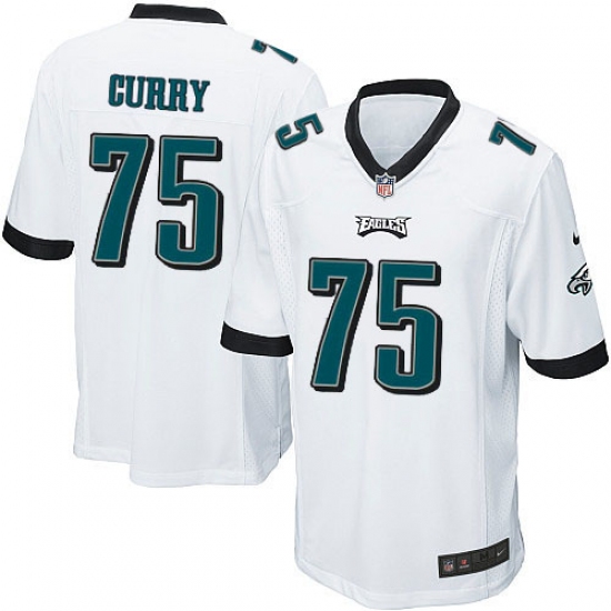 Men's Nike Philadelphia Eagles #75 Vinny Curry Game White NFL Jersey - Ujersey