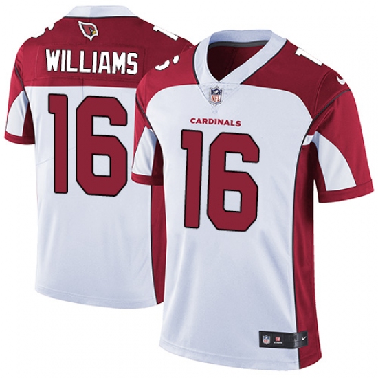Men's Nike Arizona Cardinals #16 Chad Williams White Vapor Untouchable Limited Player NFL Jersey - Ujersey