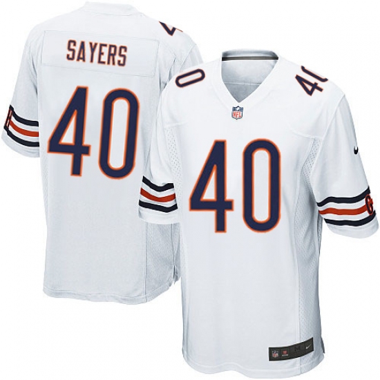 Men's Nike Chicago Bears #40 Gale Sayers Game White NFL Jersey - Ujersey
