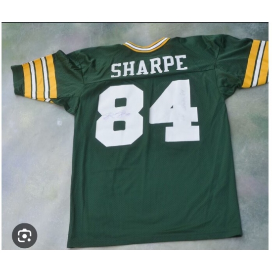 Men's Green Bay Packers #84 Shannon Sharpe Nike Green Captain Vapor Limited Jersey - Ujersey