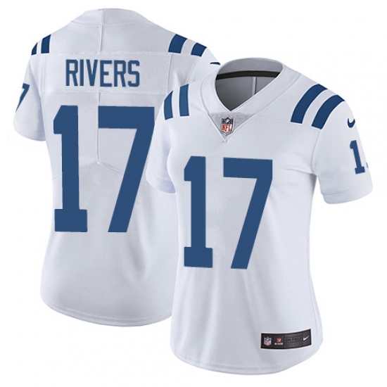 Women's Nike Indianapolis Colts #17 Philip Rivers White Stitched NFL Vapor Untouchable Limited Jersey - Ujersey