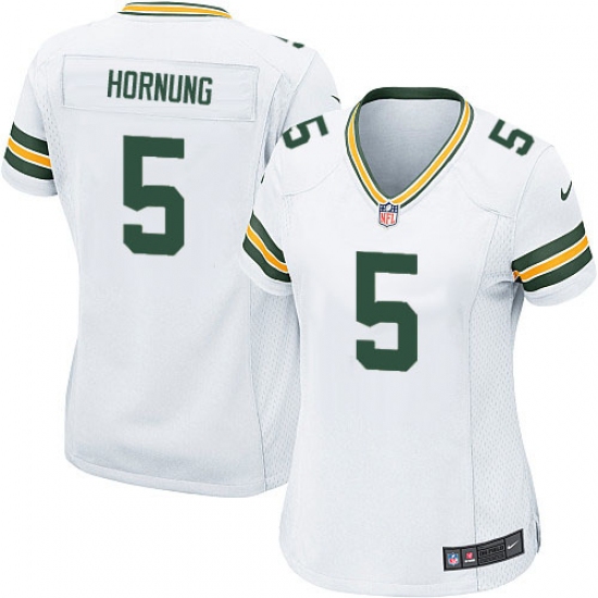 Women's Nike Green Bay Packers #5 Paul Hornung Game White NFL Jersey - Ujersey