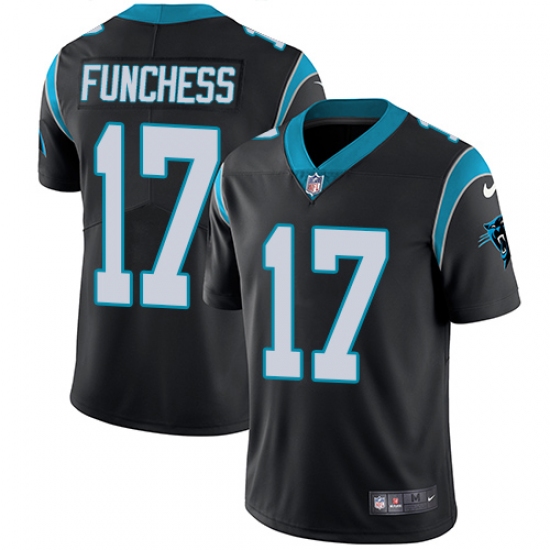 Youth Nike Carolina Panthers #17 Devin Funchess Black Team Color Vapor Untouchable Limited Player NFL Jersey - Ujersey