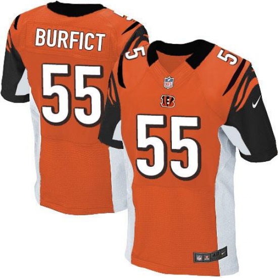 Men's Nike Cincinnati Bengals #55 Vontaze Burfict Elite Orange Alternate NFL Jersey